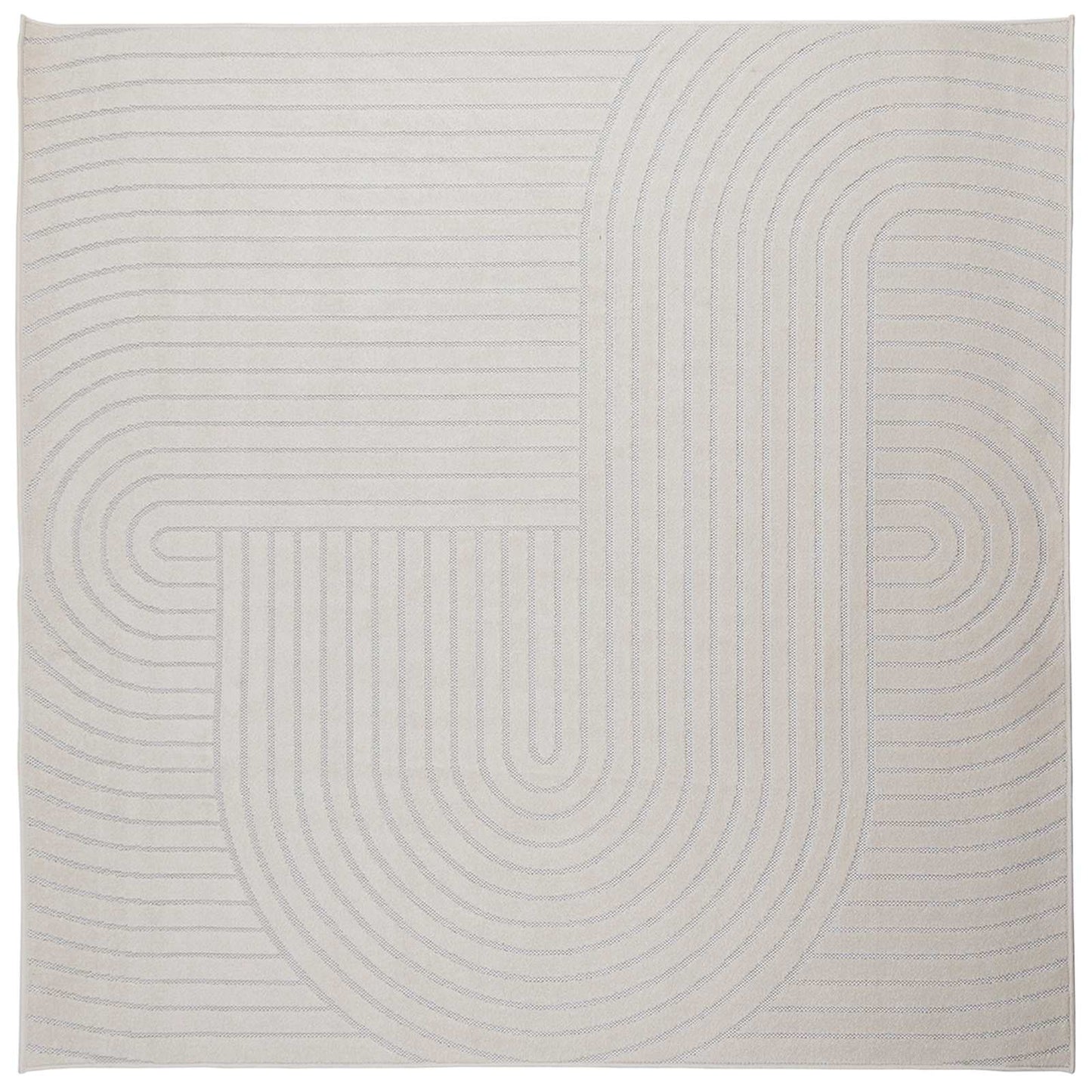 Vloerkleden Vierkant Crème 120 x 120 cm