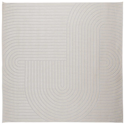 Vloerkleden Vierkant Crème 200 x 200 cm