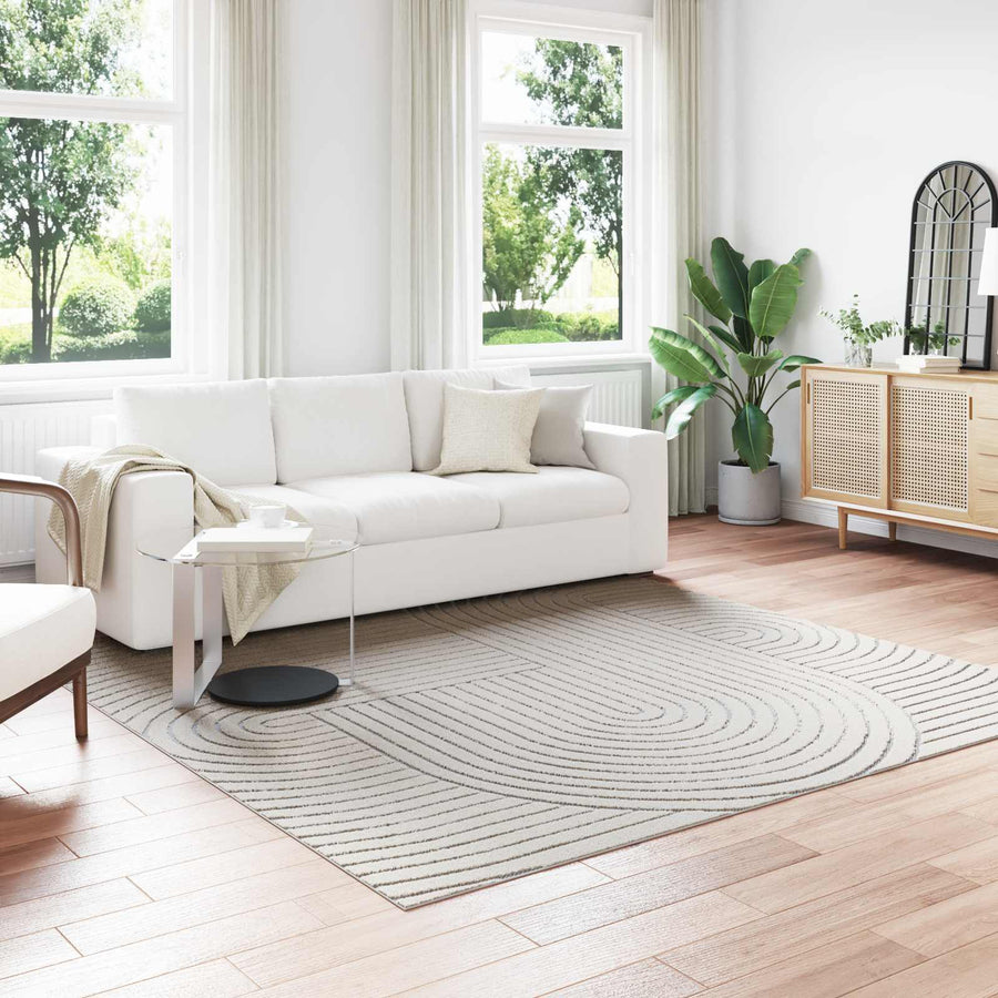 Vloerkleden Vierkant Crème 240 x 240 cm
