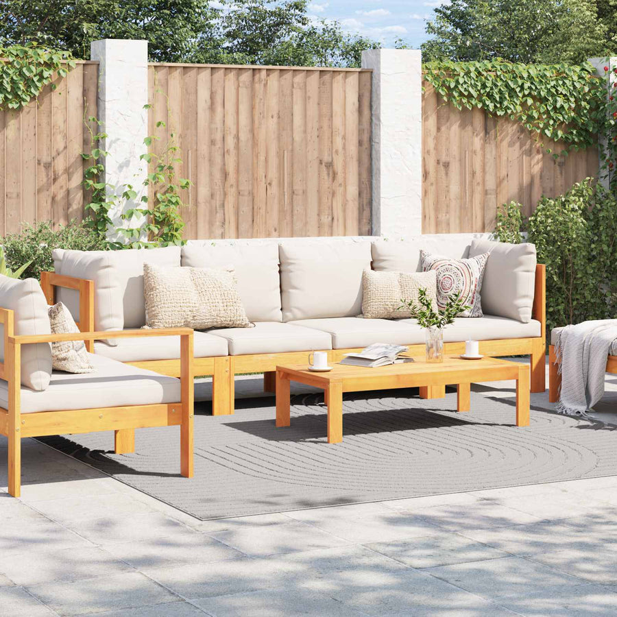 Vloerkleden Vierkant Crème 240 x 240 cm