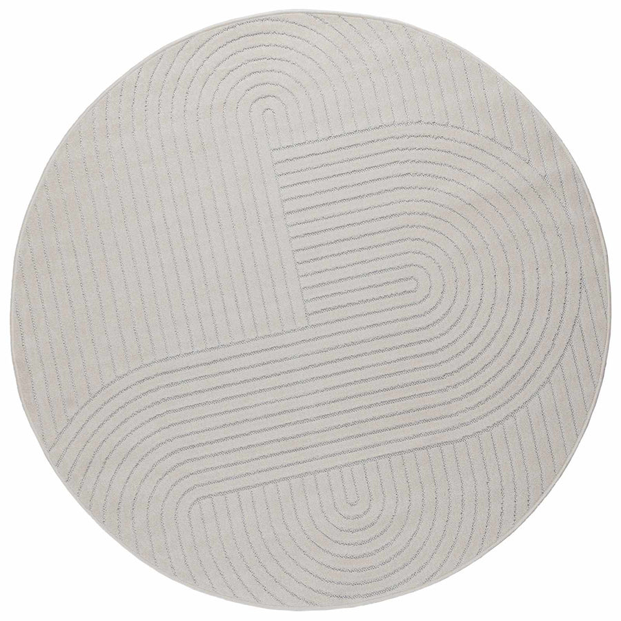 Vloerkleden Rond Crème Ø 160 CM