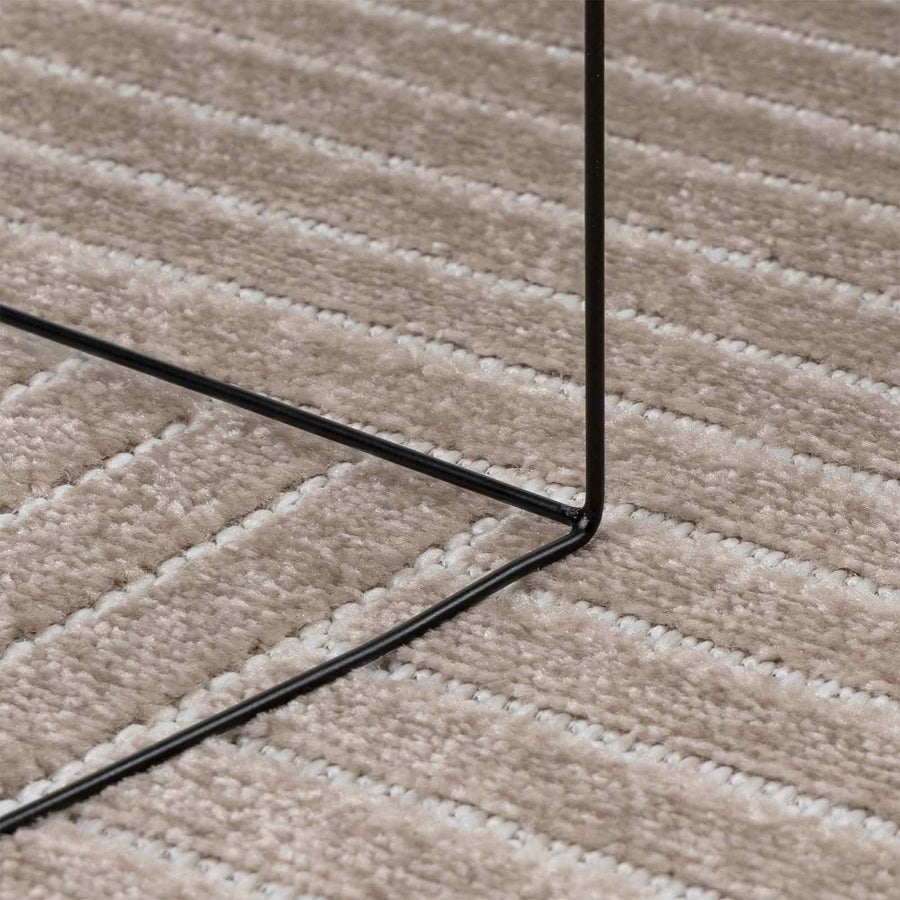 Vloerkleden Vierkant Beige 120 x 120 cm