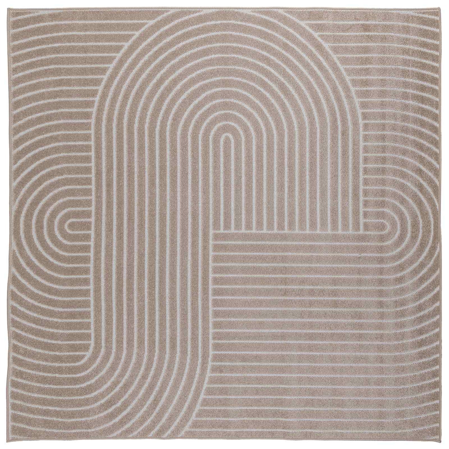 Vloerkleden Vierkant Beige 120 x 120 cm