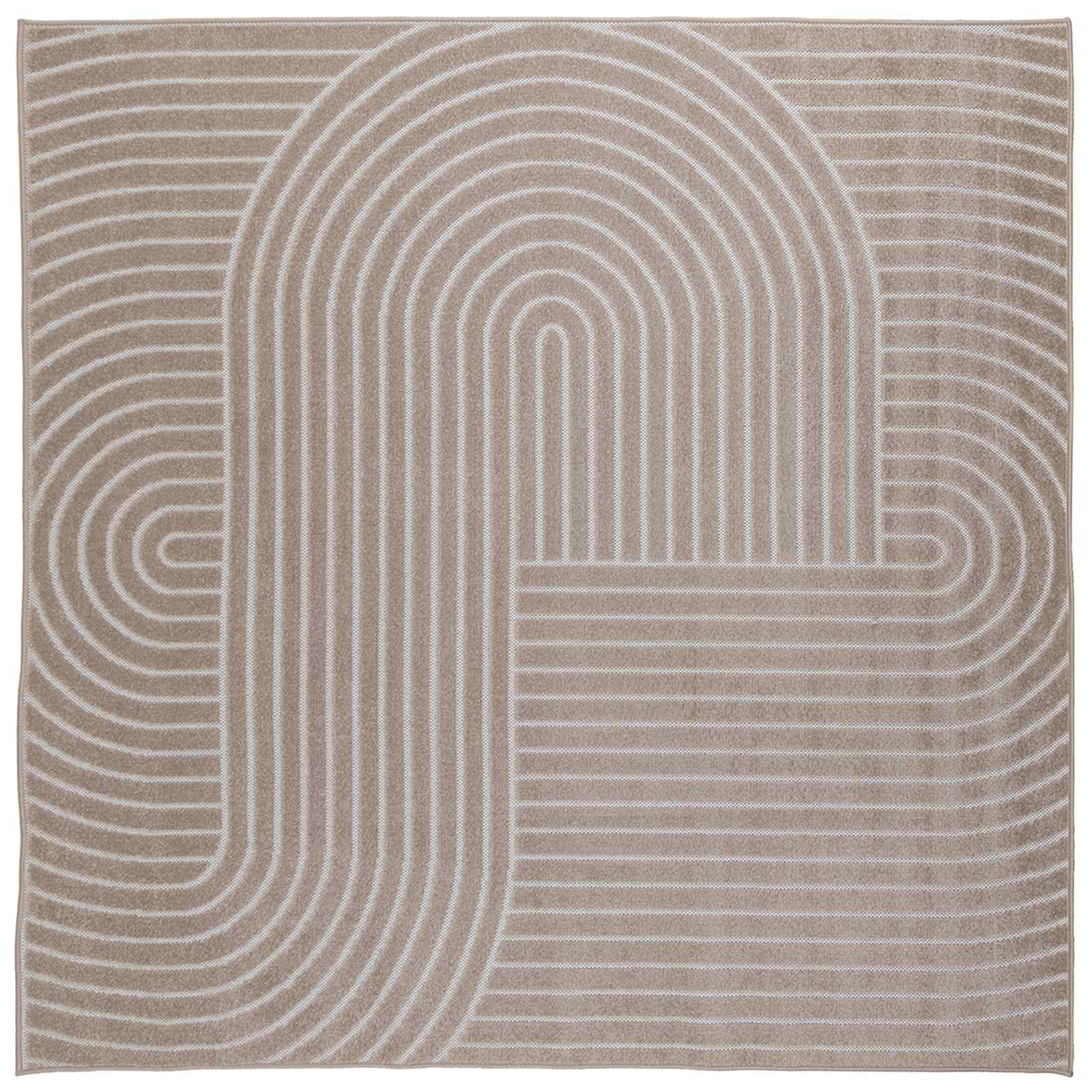 Vloerkleden Vierkant Beige 200 x 200 cm