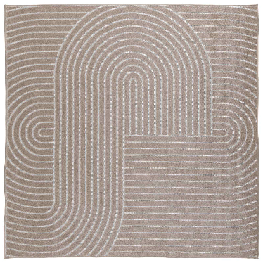 Vloerkleden Vierkant Beige 200 x 200 cm