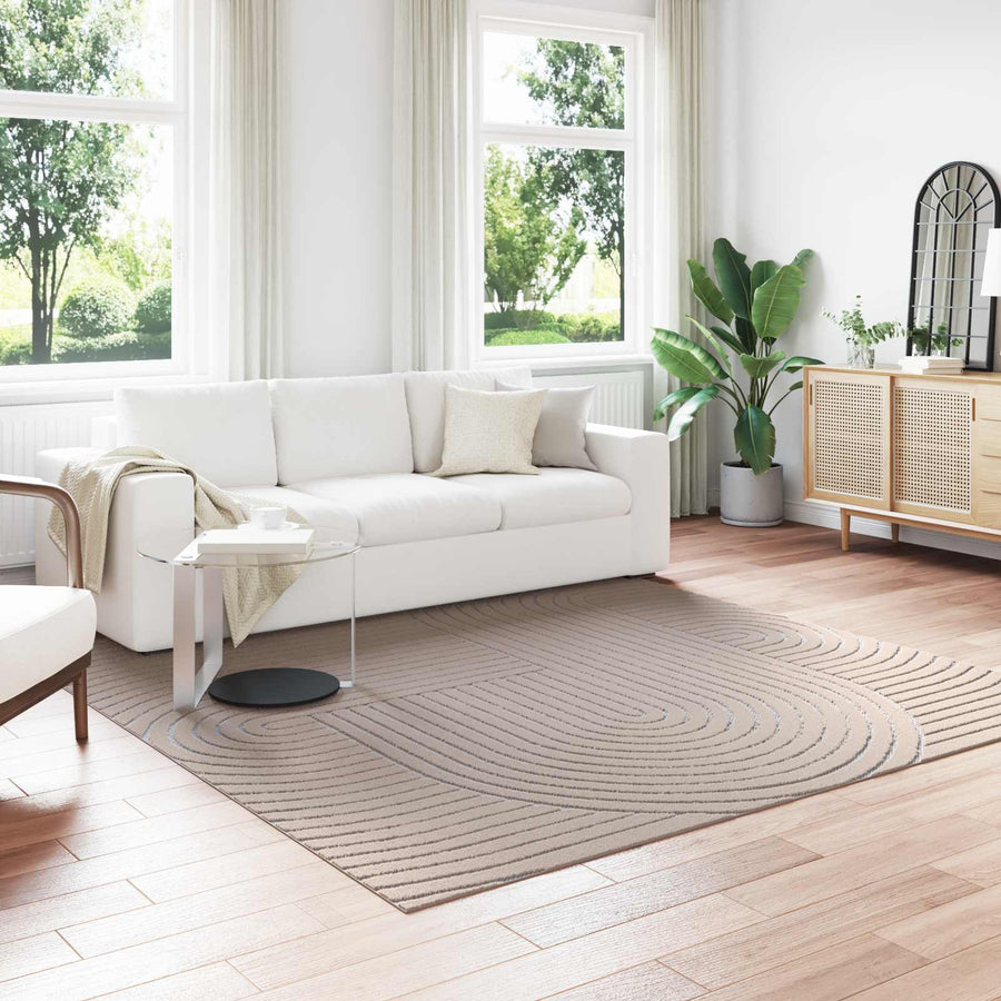 Vloerkleden Vierkant Beige 240 x 240 cm