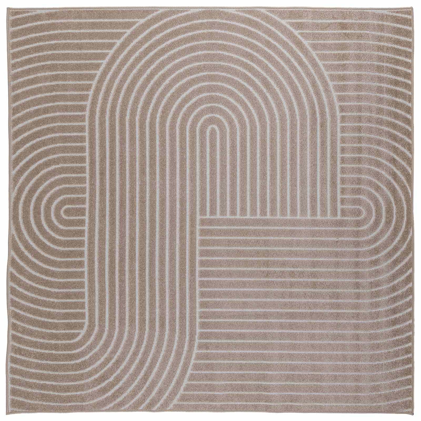 Vloerkleden Vierkant Beige 240 x 240 cm