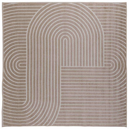 Vloerkleden Vierkant Beige 240 x 240 cm