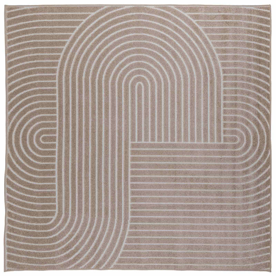 Vloerkleden Vierkant Beige 240 x 240 cm