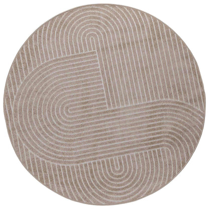 Vloerkleden Rond Beige Ø 120 CM