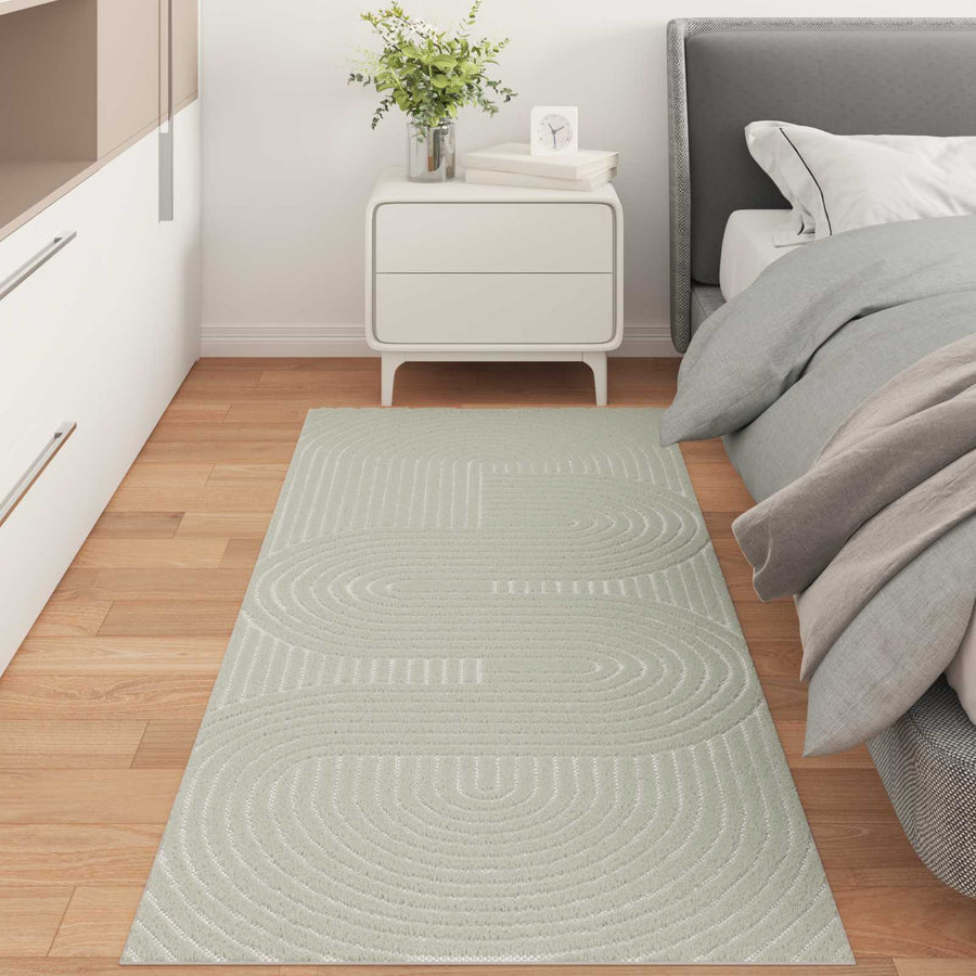 Vloerkleden Rechthoekig HUARTE Groen 200 x 80 cm Polyester
