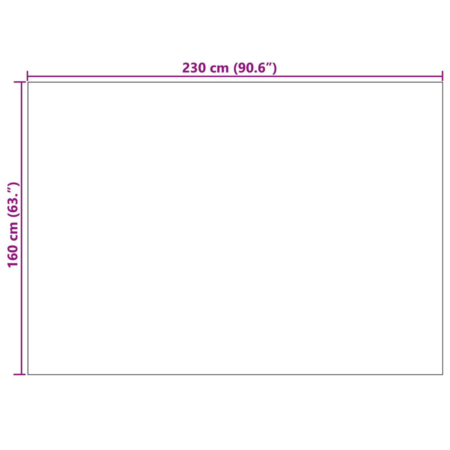 Vloerkleden Rechthoekig HUARTE Groen 230 x 160 cm Polyester