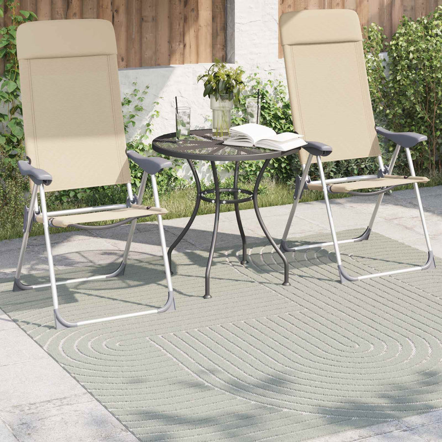 Vloerkleden Vierkant HUARTE Groen 120 x 120 cm Polyester