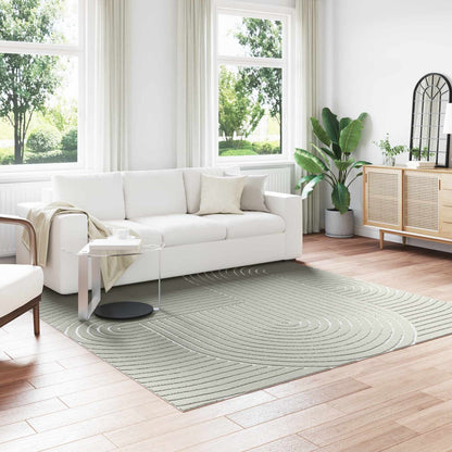 Vloerkleden Vierkant HUARTE Groen 240 x 240 cm Polyester