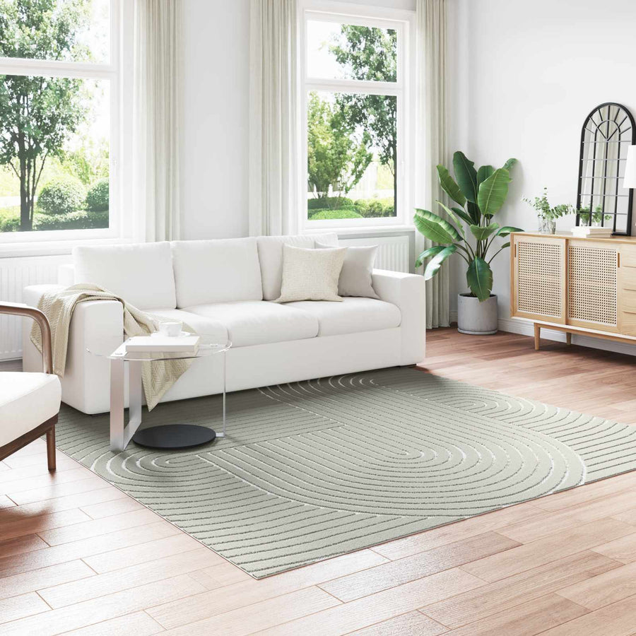 Vloerkleden Vierkant HUARTE Groen 240 x 240 cm Polyester