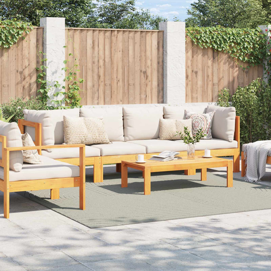 Vloerkleden Vierkant HUARTE Groen 240 x 240 cm Polyester