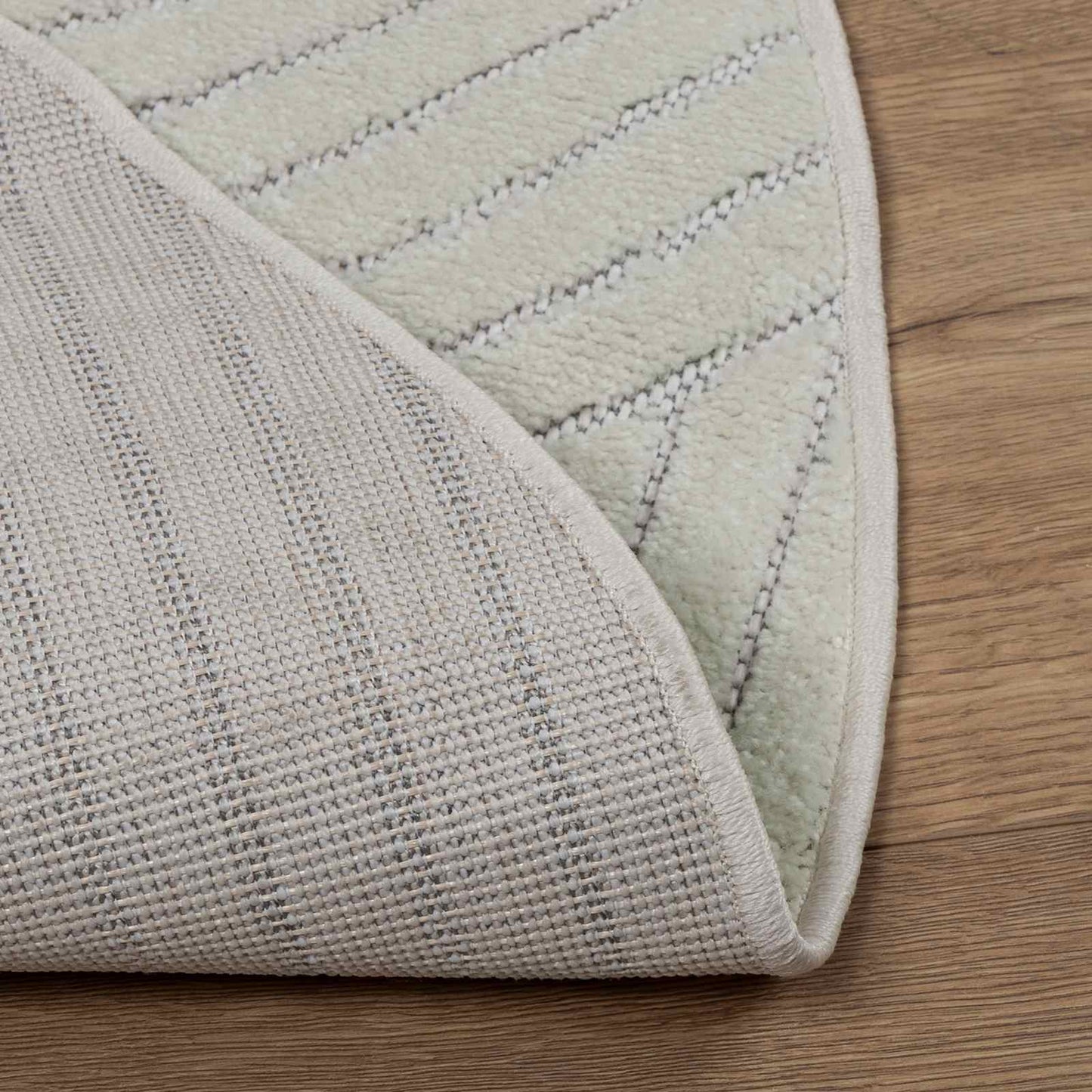 Vloerkleden Rond HUARTE Groen Ø 120 CM Polyester