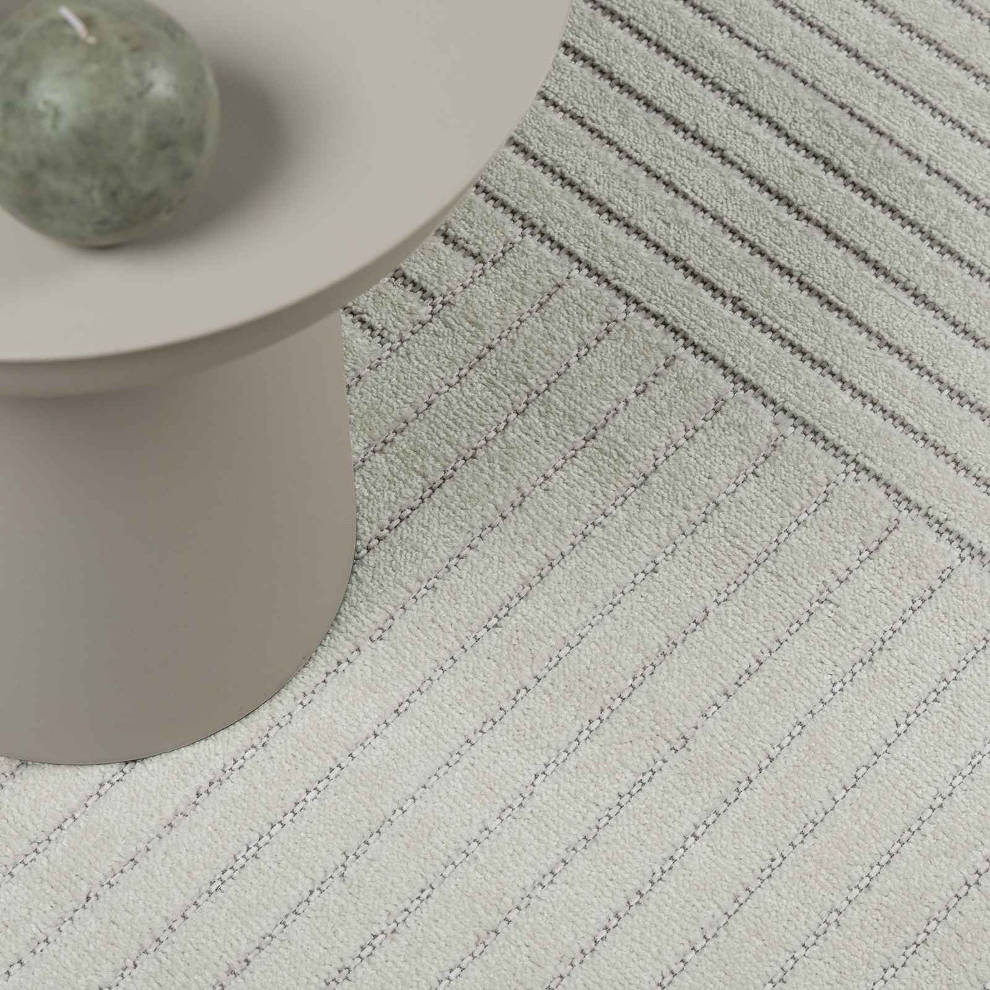 Vloerkleden Rond HUARTE Groen Ø 120 CM Polyester