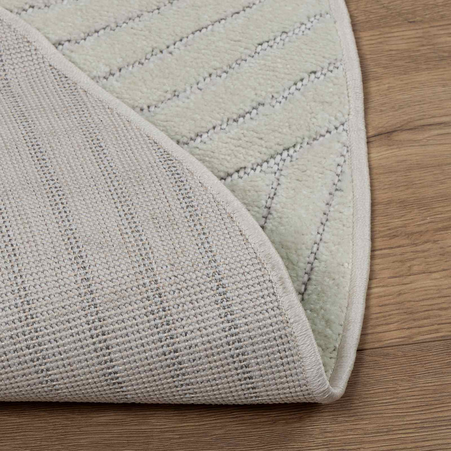 Vloerkleden Rond HUARTE Groen Ø 160 CM Polyester