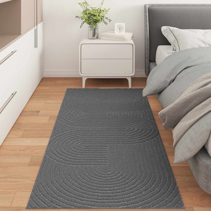 Vloerkleden Rechthoekig Antraciet 150 x 80 cm
