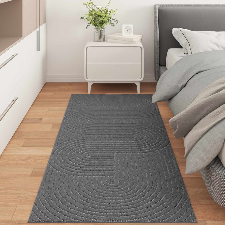 Vloerkleden Rechthoekig Antraciet 150 x 80 cm