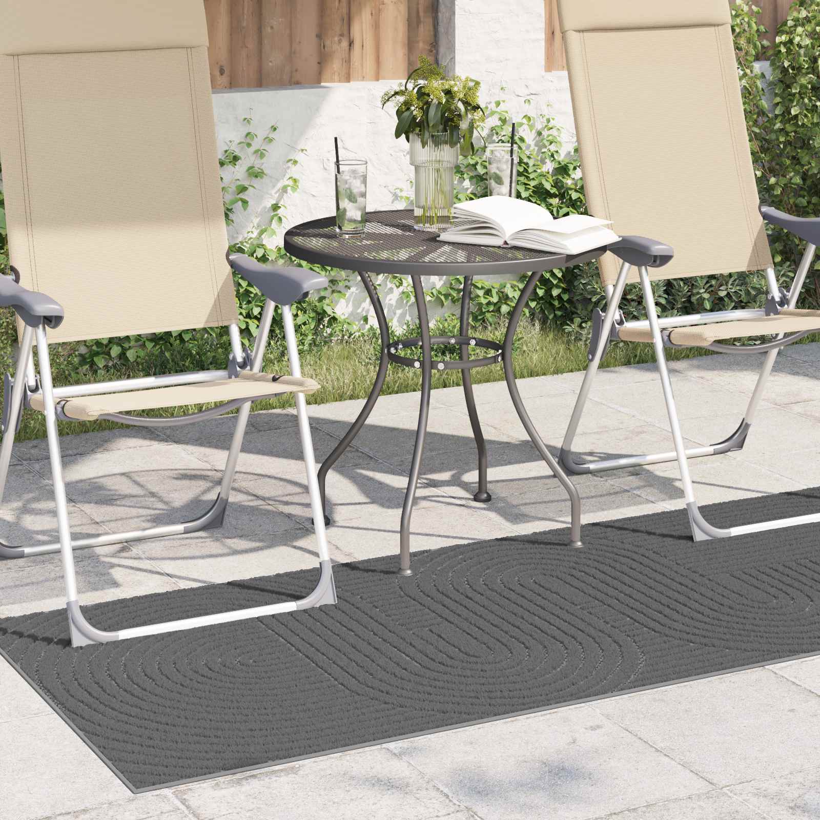 Vloerkleden Rechthoekig Antraciet 150 x 80 cm