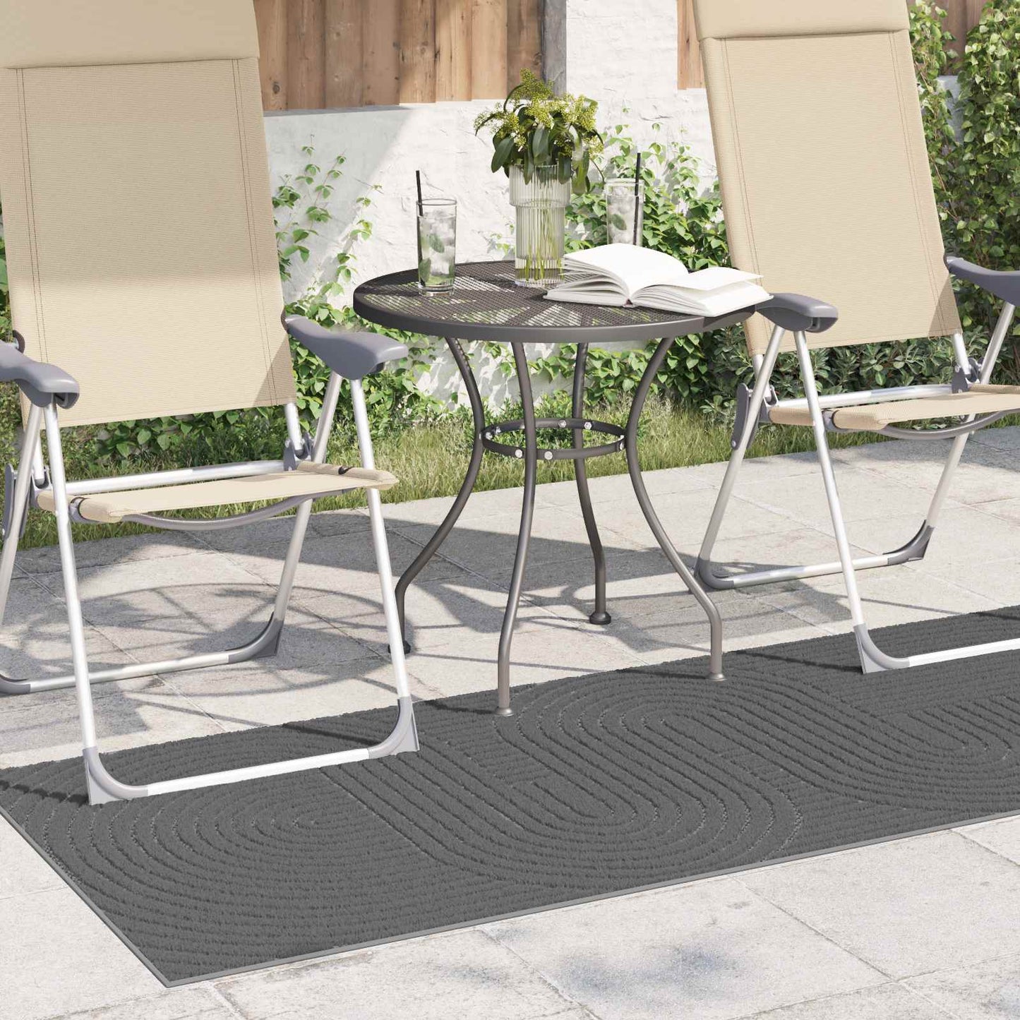 Vloerkleden Rechthoekig Antraciet 200 x 80 cm