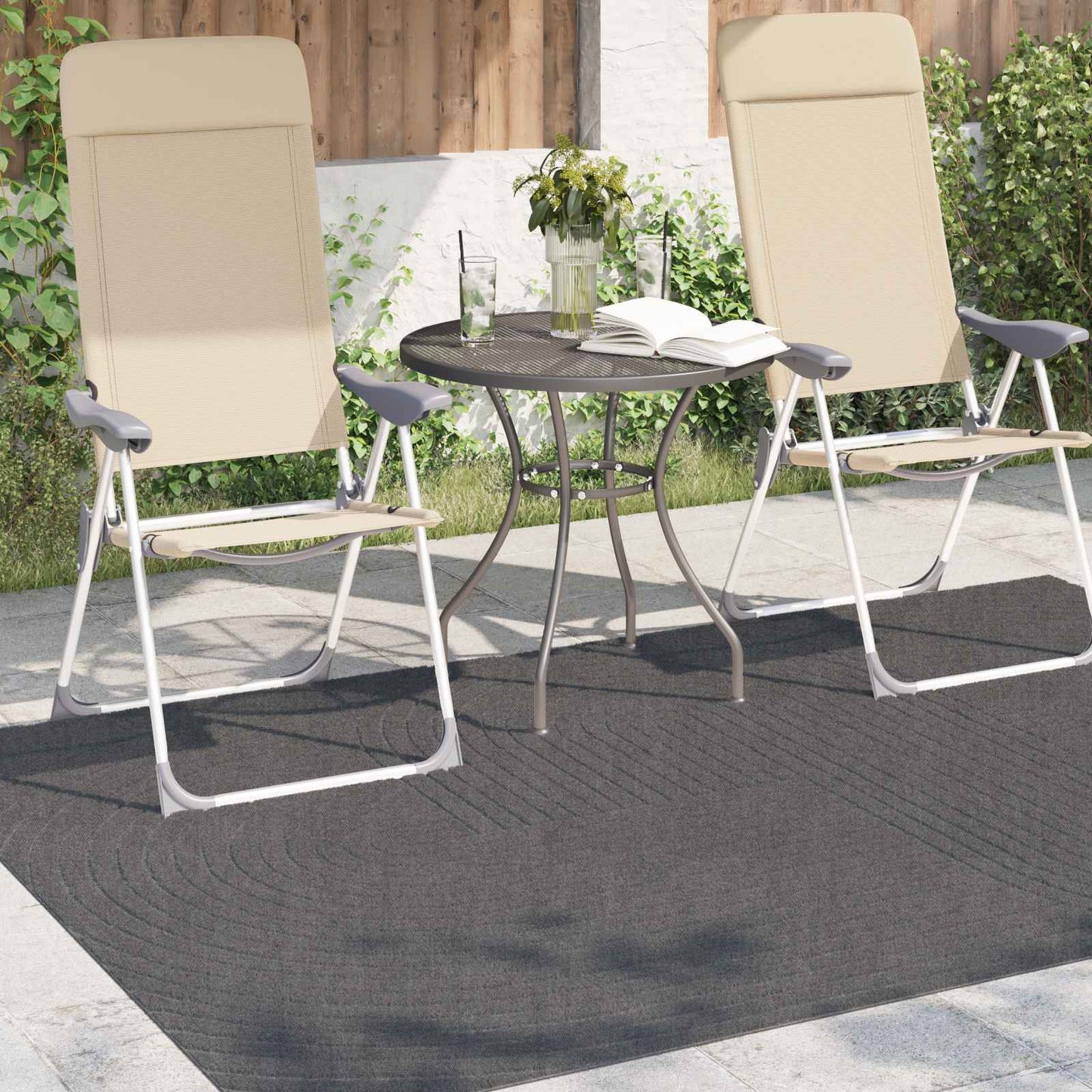 Vloerkleden Rechthoekig Antraciet 170 x 120 cm