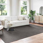 Vloerkleed 340x240 cm antraciet polyester