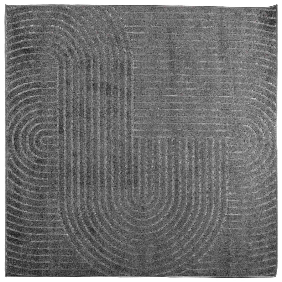 Vloerkleden Vierkant Antraciet 200 x 200 cm