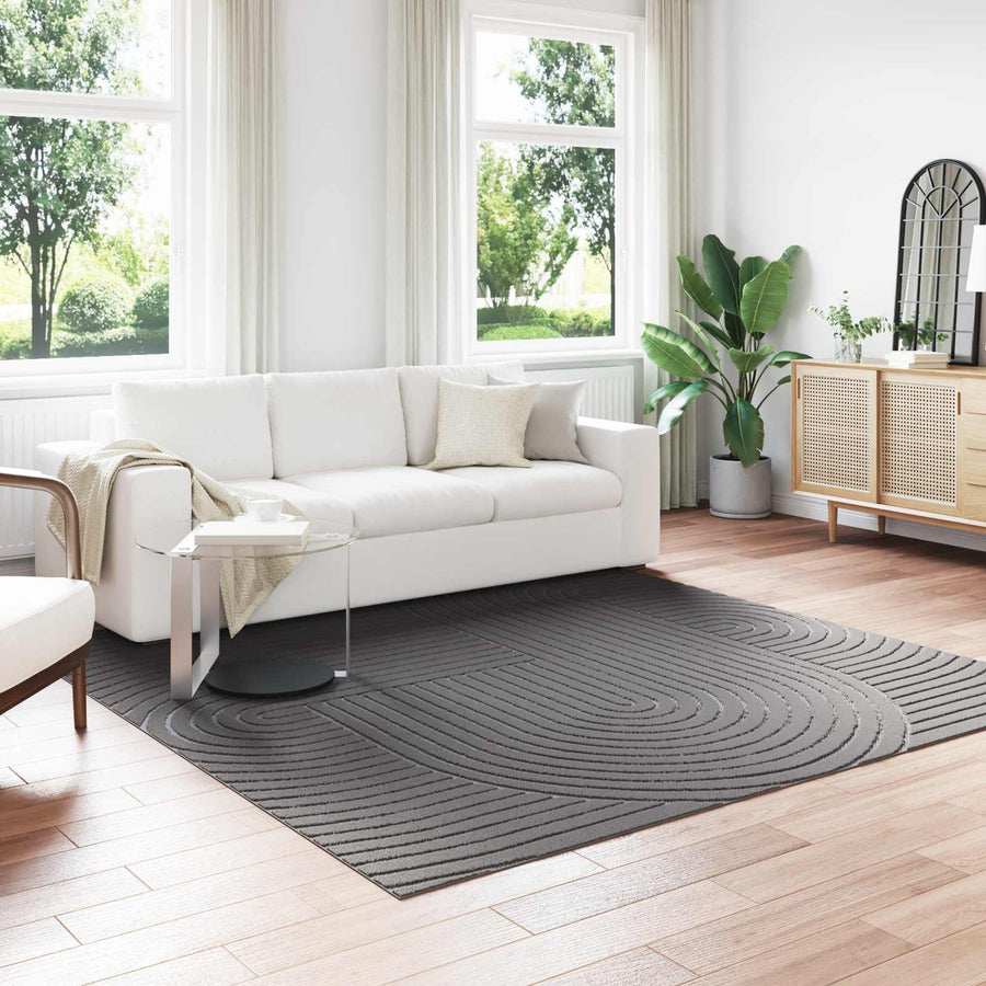 Vloerkleden Vierkant Antraciet 240 x 240 cm