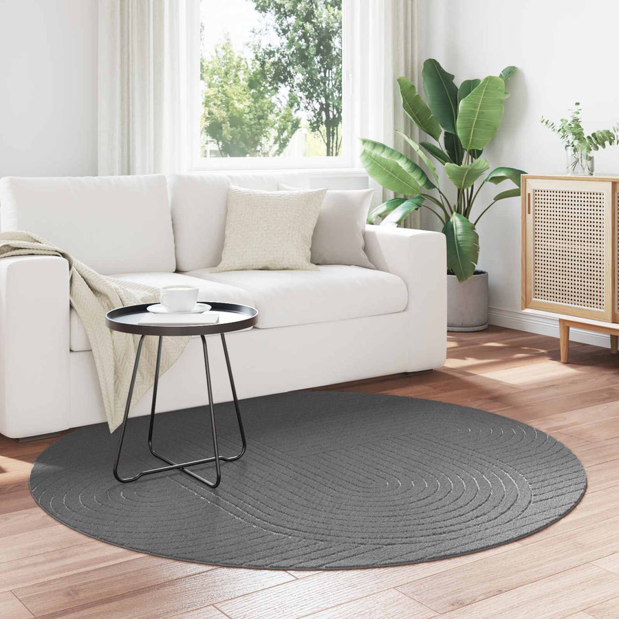 Vloerkleden Rond Antraciet Ø 120 CM