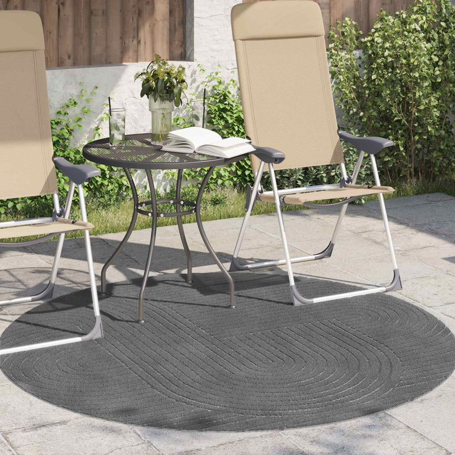 Vloerkleden Rond Antraciet Ø 160 CM