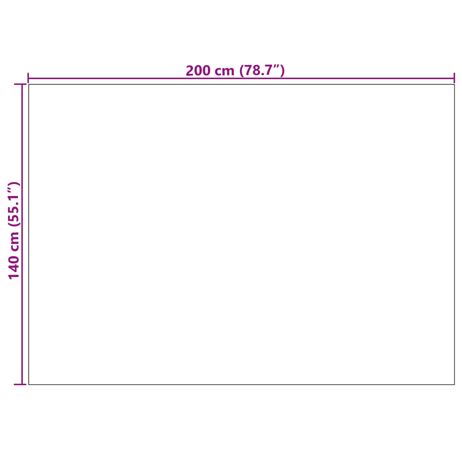 Vloerkleden Rechthoekig Crème 200 x 140 cm