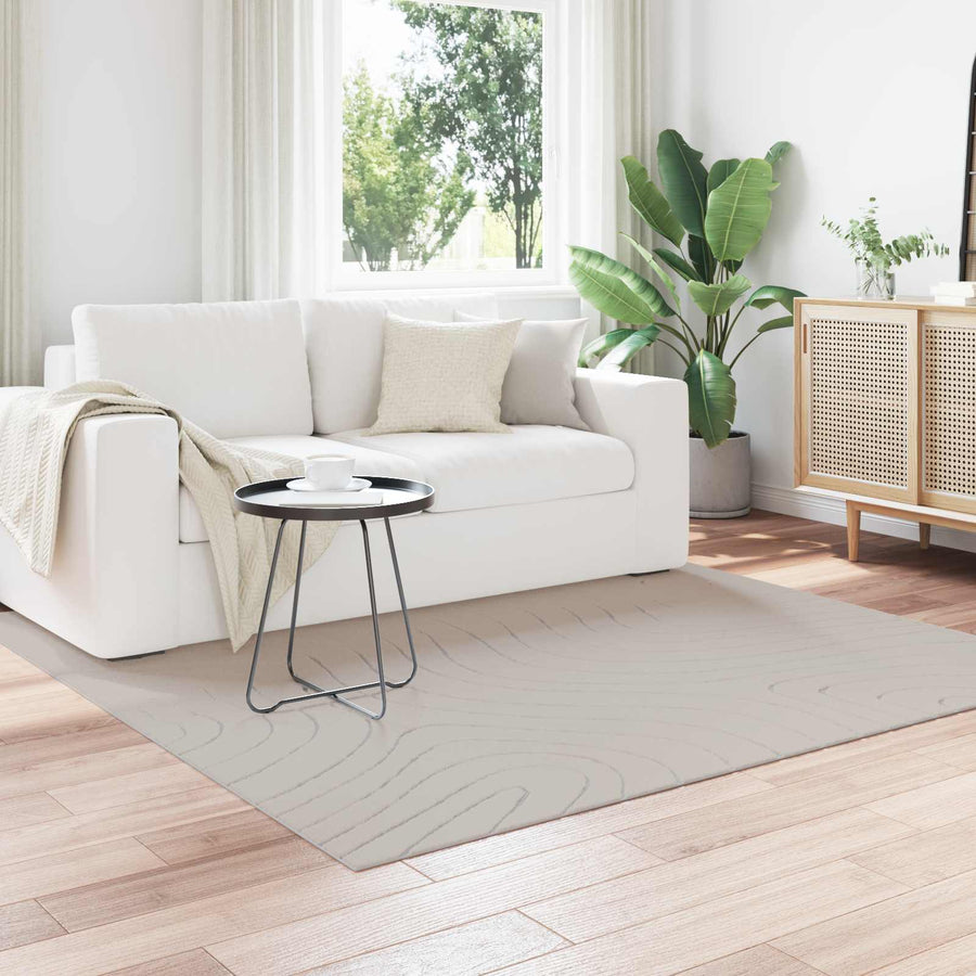 Vloerkleden Vierkant Crème 200 x 200 cm