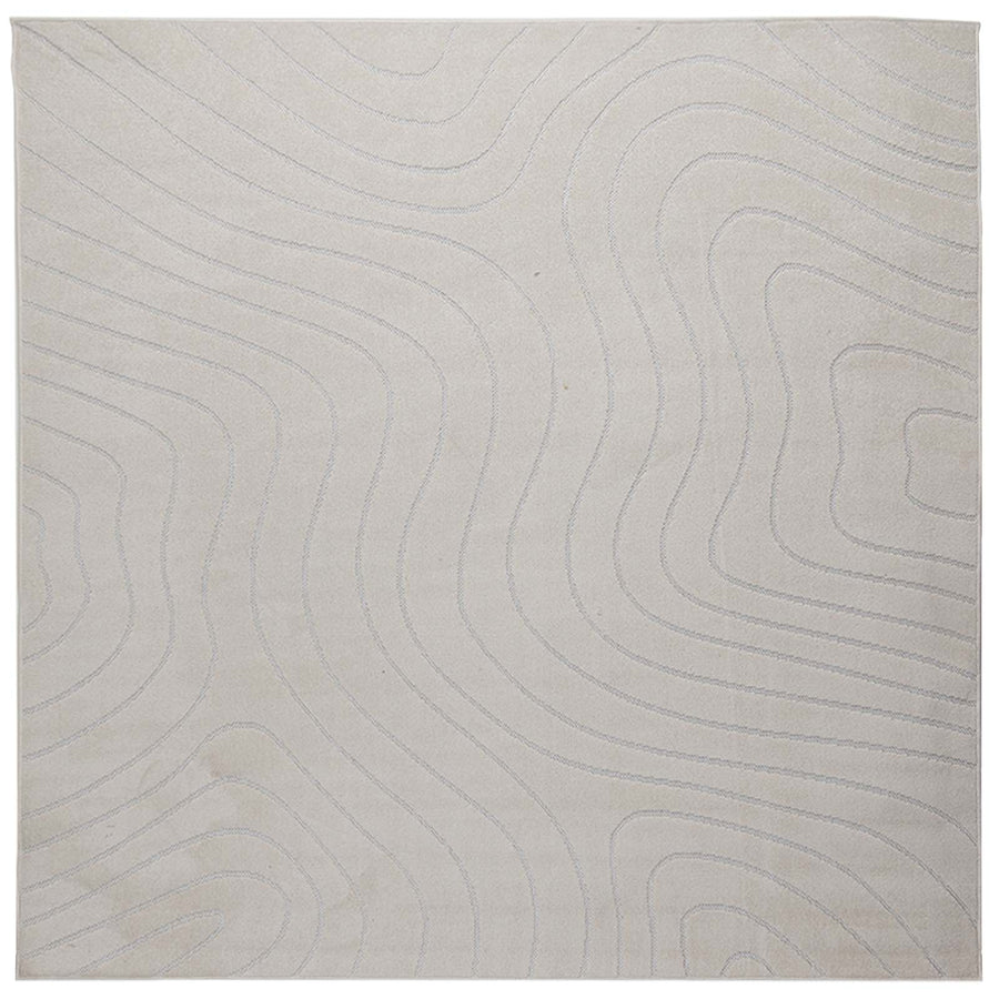 Vloerkleden Vierkant Crème 200 x 200 cm