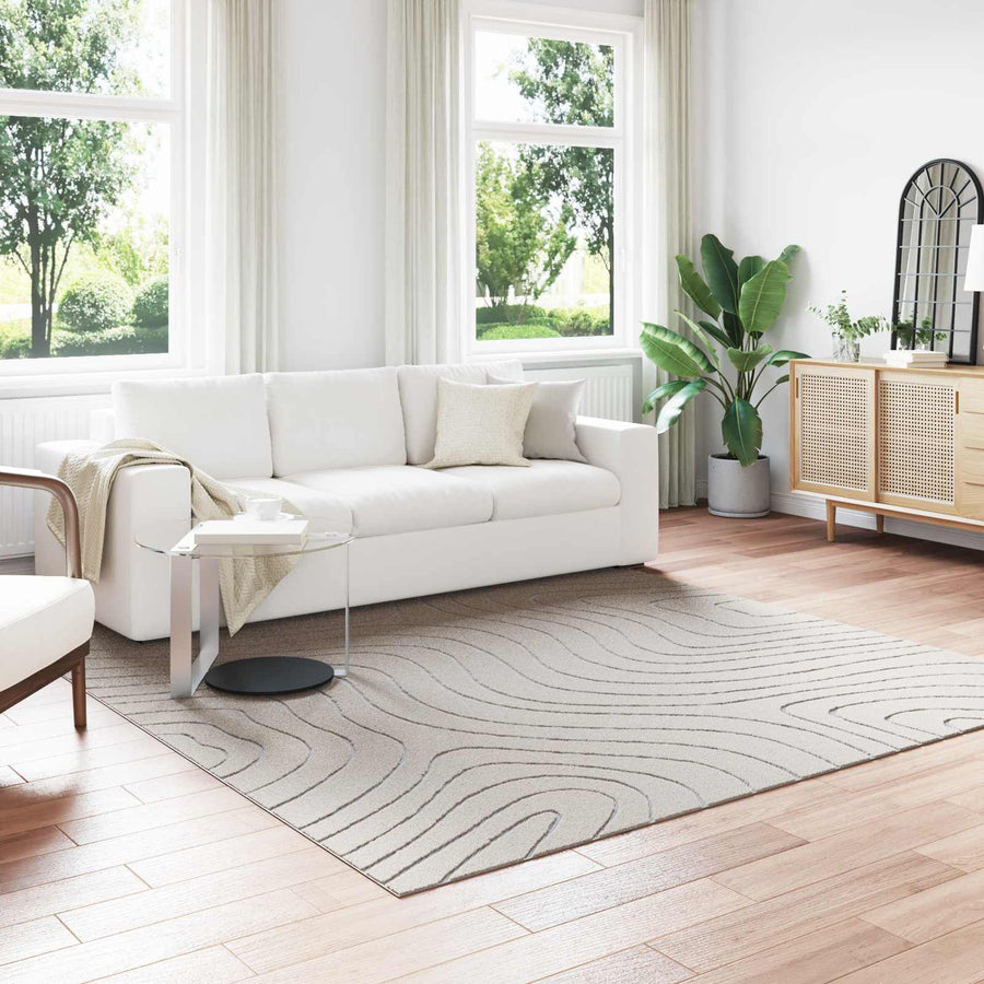 Vloerkleden Vierkant Crème 240 x 240 cm
