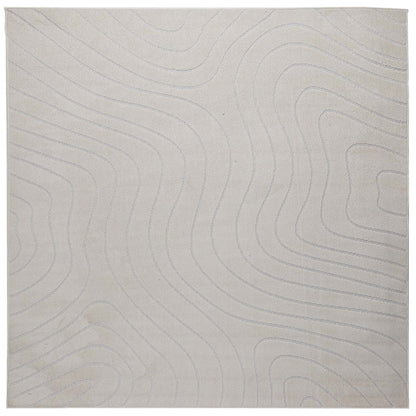 Vloerkleden Vierkant Crème 240 x 240 cm