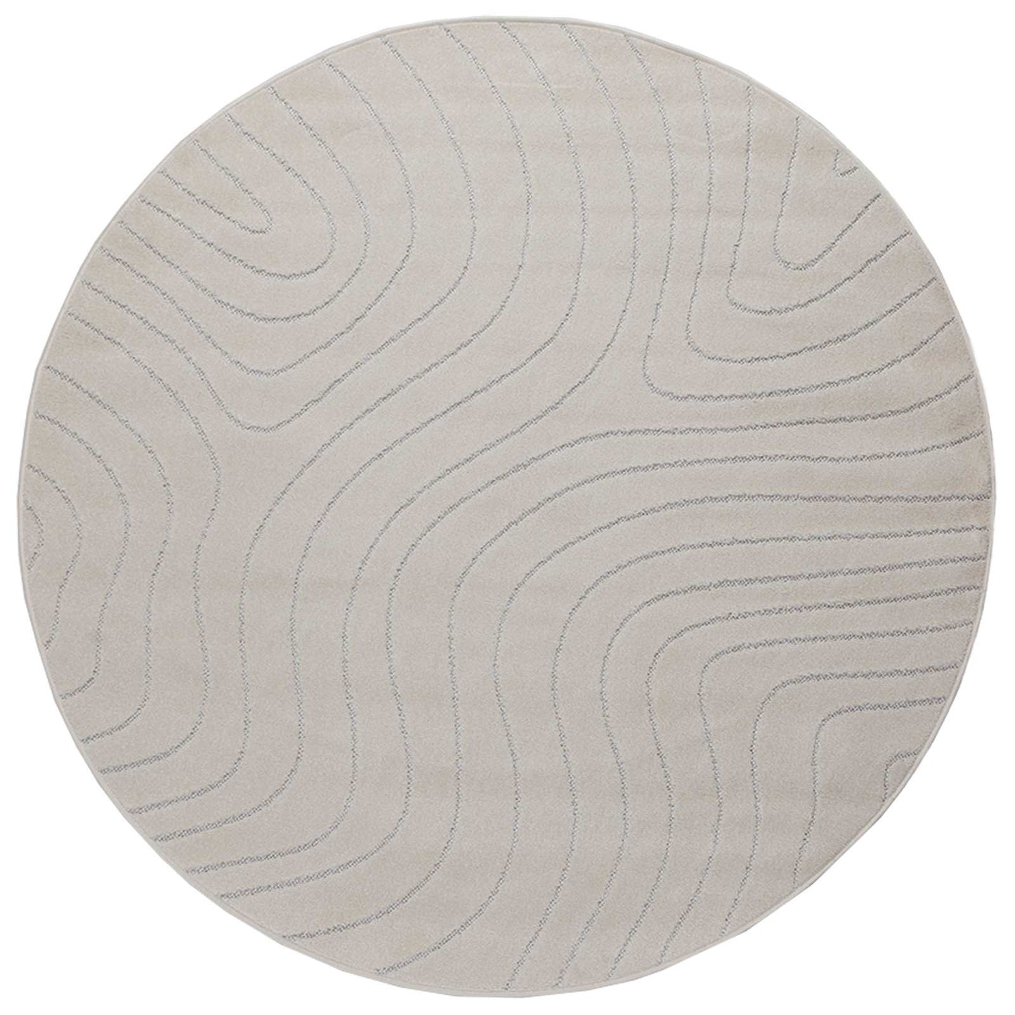 Vloerkleden Rond Crème Ø 120 CM
