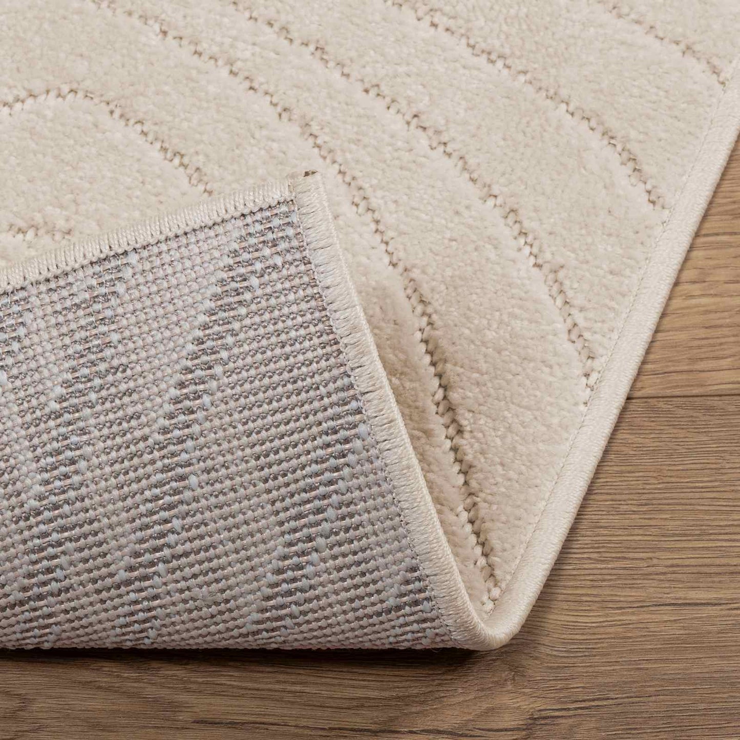 Vloerkleden Rechthoekig HUARTE Beige 170 x 120 cm Polyester