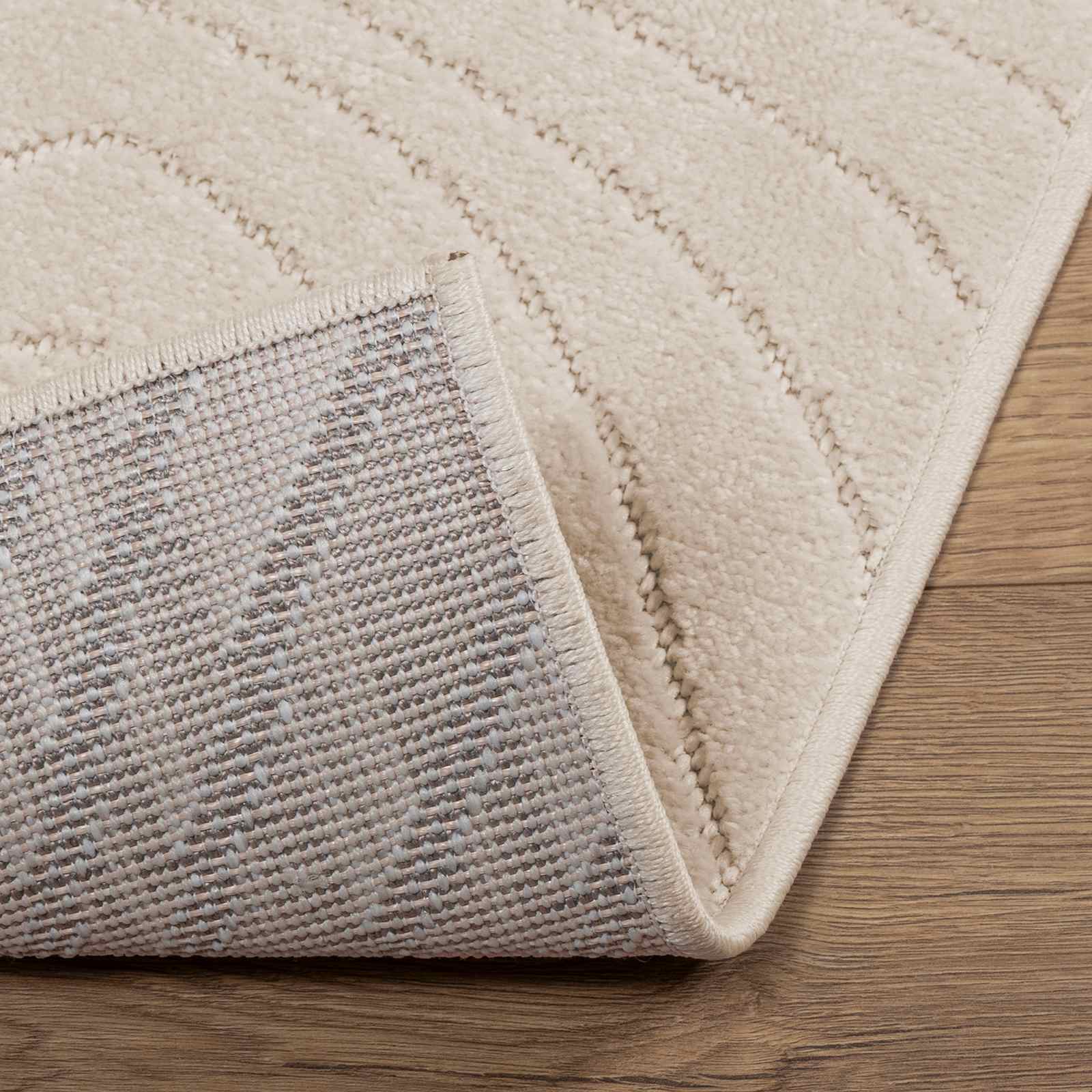 Vloerkleden Rechthoekig HUARTE Beige 170 x 120 cm Polyester