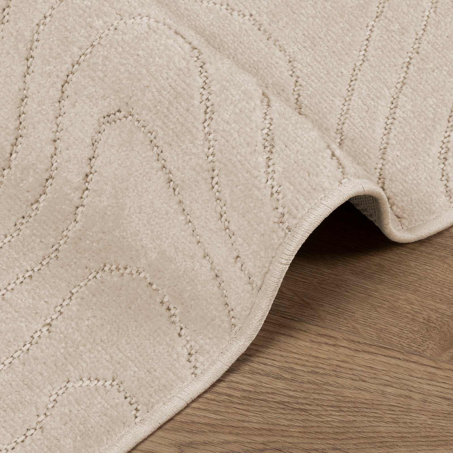 Vloerkleden Rechthoekig HUARTE Beige 280 x 200 cm Polyester
