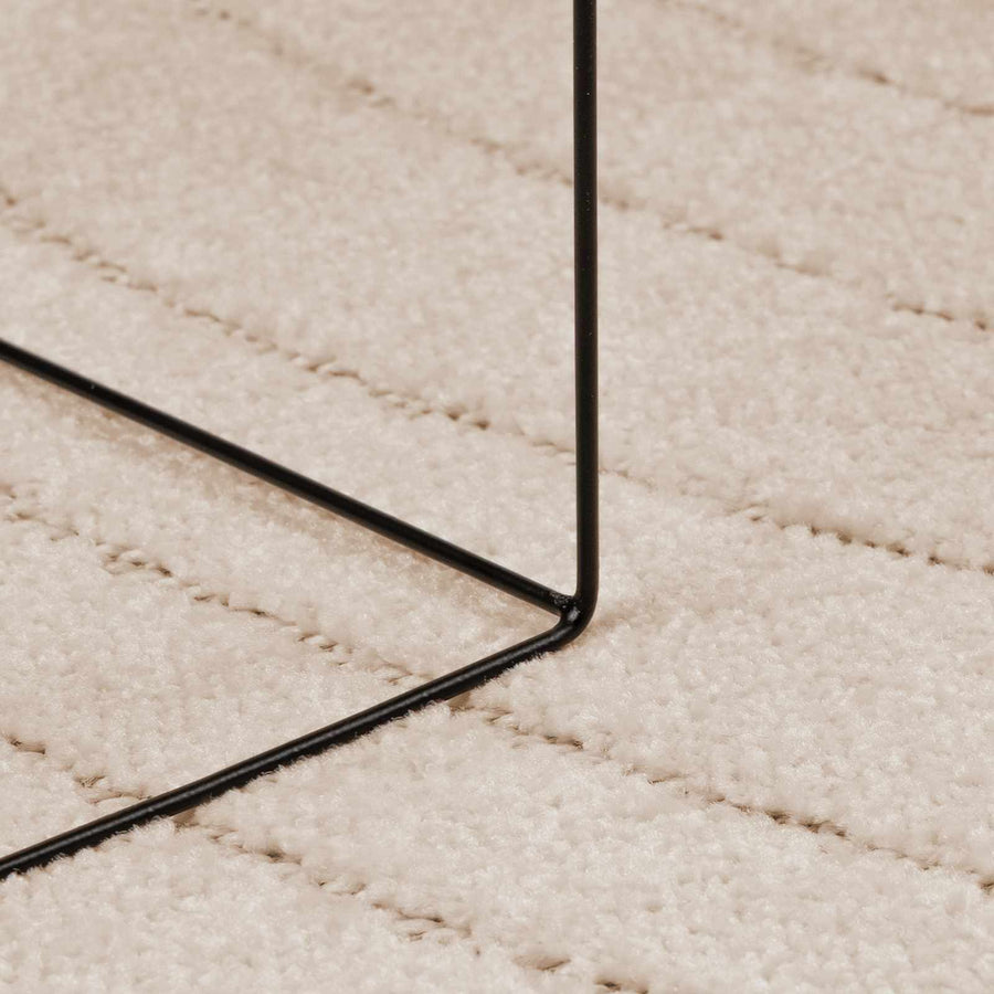 Vloerkleden Rond HUARTE Beige Ø 160 CM Polyester