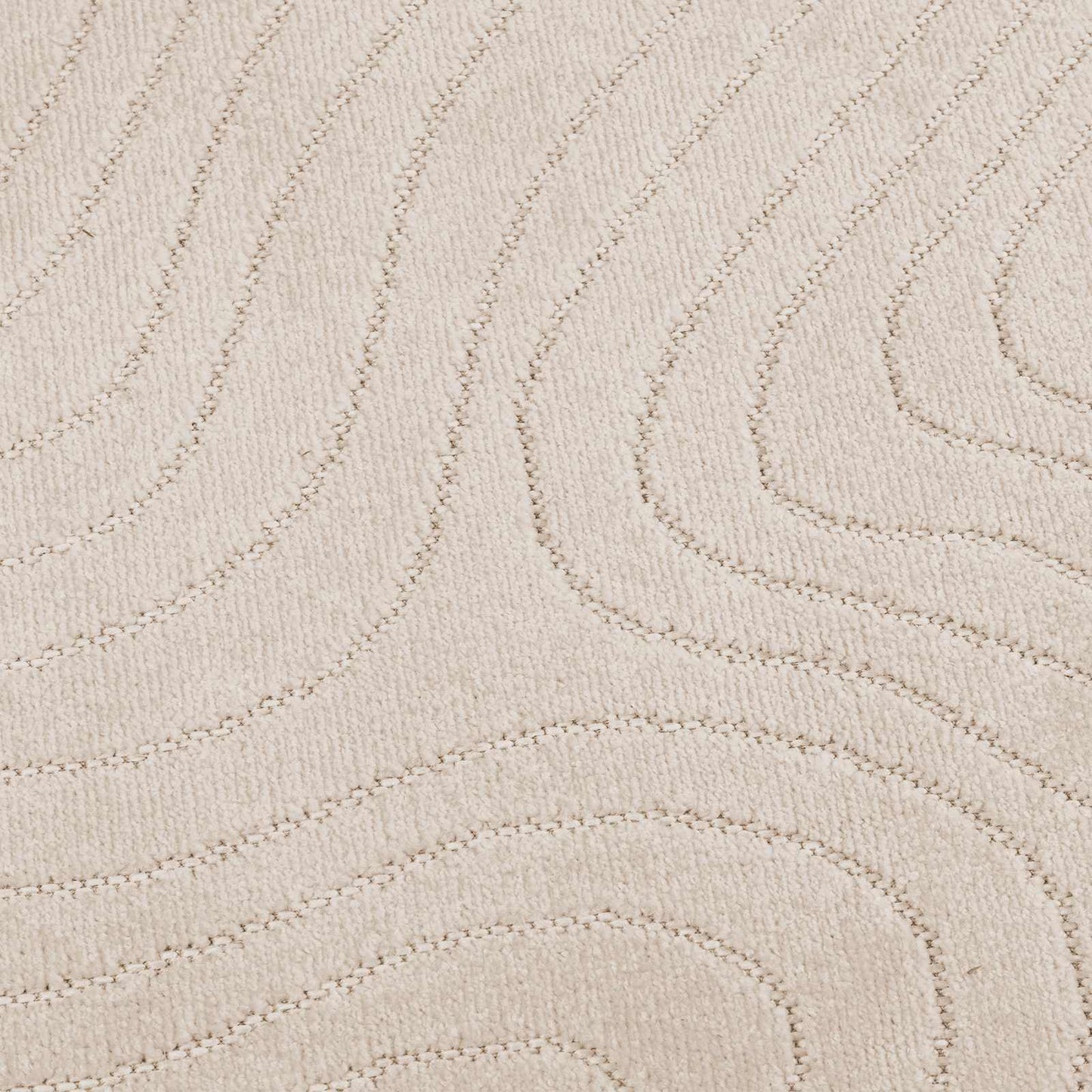 Vloerkleden Rond HUARTE Beige Ø 200 CM Polyester