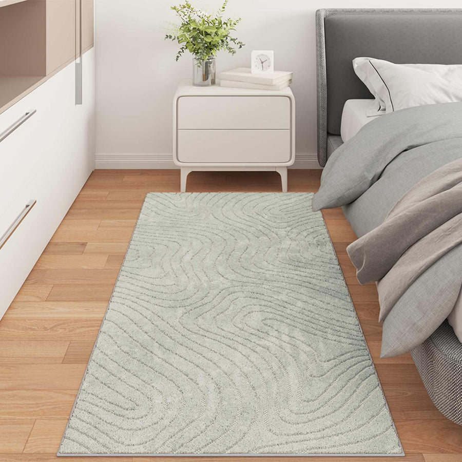 Vloerkleden Rechthoekig HUARTE Groen 150 x 80 cm Polyester