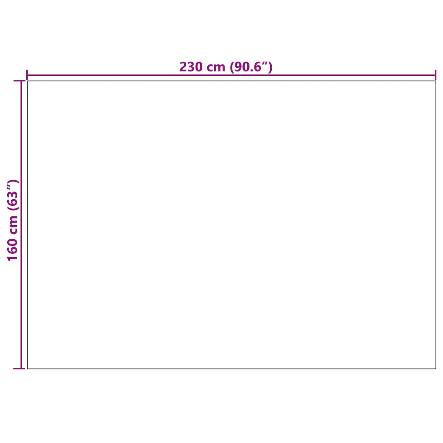 Vloerkleden Rechthoekig HUARTE Groen 230 x 160 cm Polyester