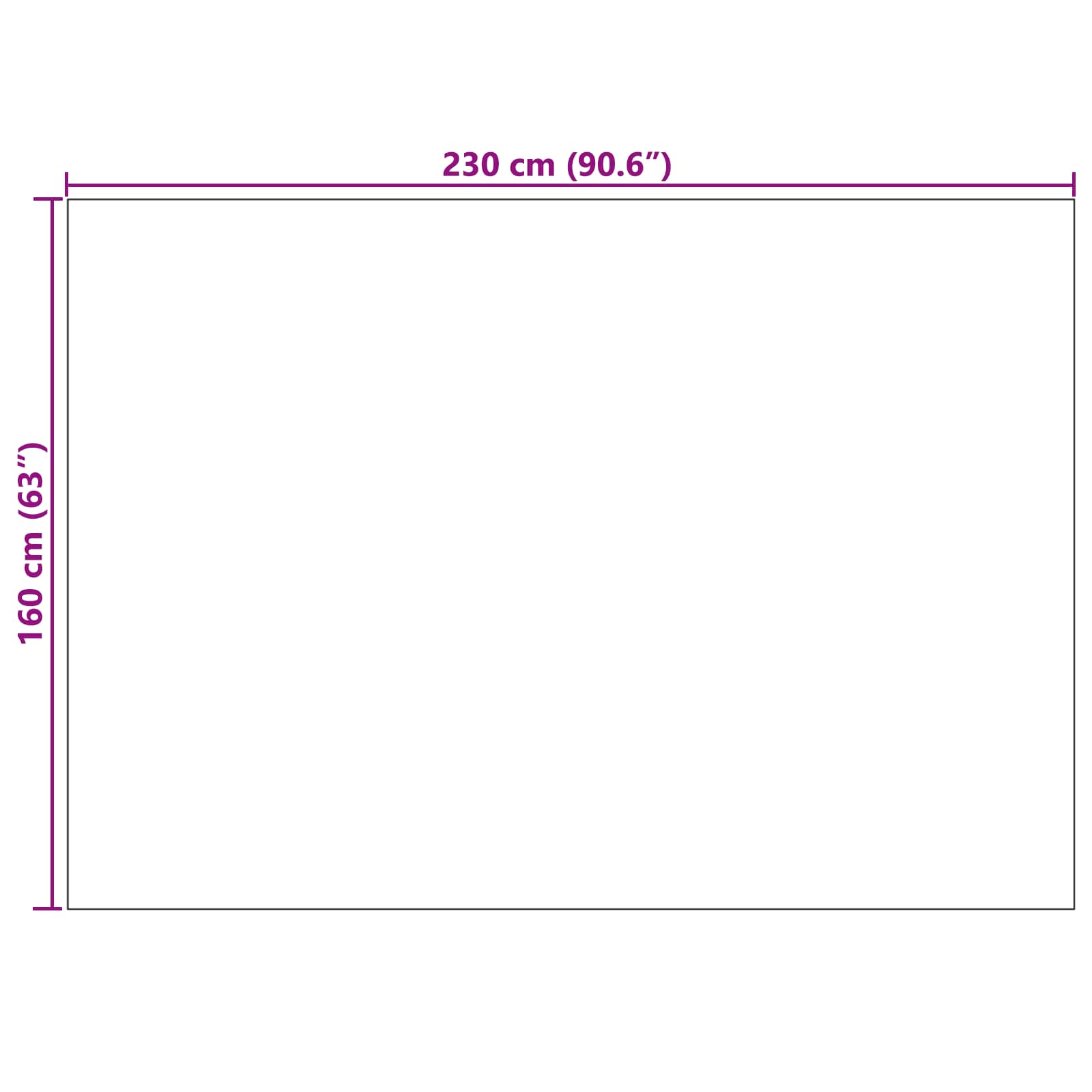 Vloerkleden Rechthoekig HUARTE Groen 230 x 160 cm Polyester