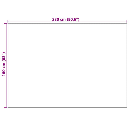 Vloerkleden Rechthoekig HUARTE Groen 230 x 160 cm Polyester