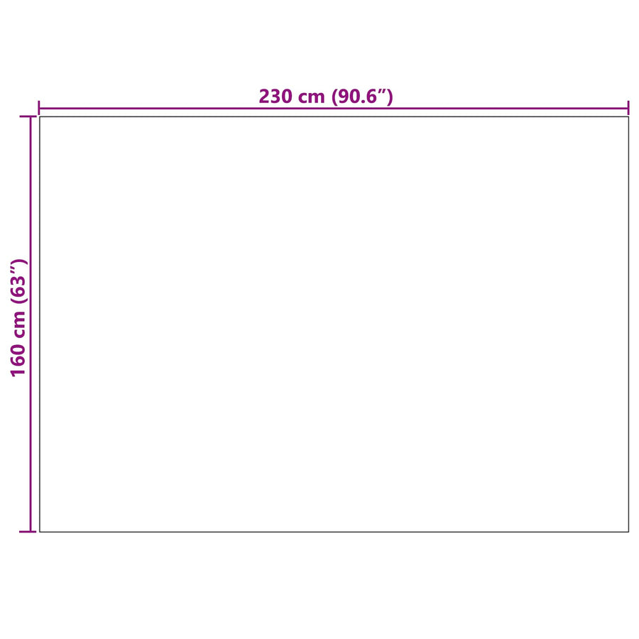 Vloerkleden Rechthoekig HUARTE Groen 230 x 160 cm Polyester
