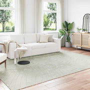 Vloerkleed groen 280x200 cm polyester